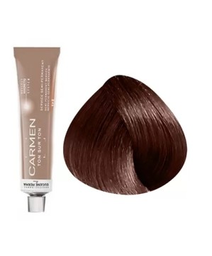 5.54 - CHATAIN CLAIR ACAJOU CUIVRÉ - COLORATION CARMEN - (60ml)