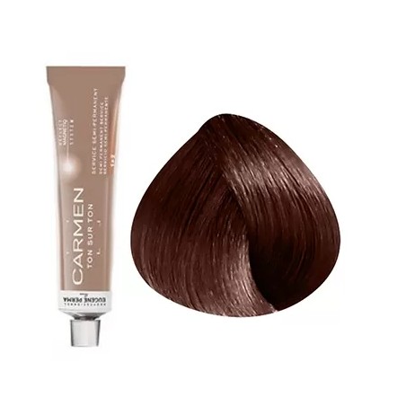 5.54 - CHATAIN CLAIR ACAJOU CUIVRÉ - COLORATION CARMEN - (60ml)