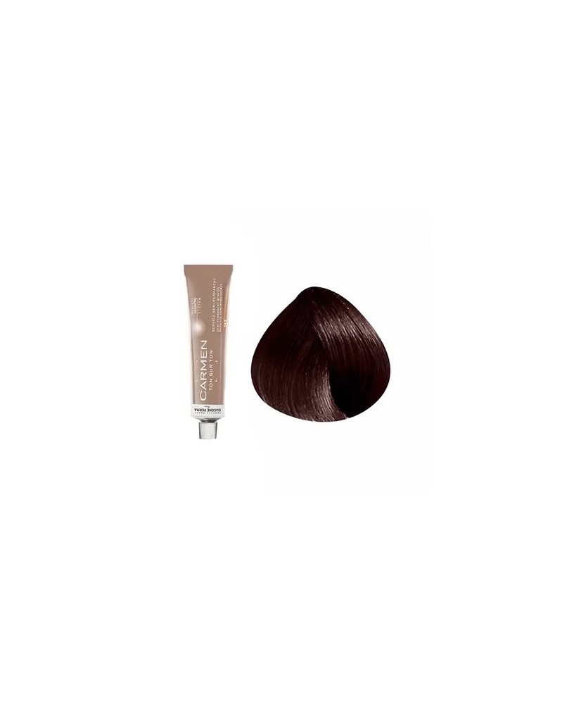 5.42 - CHATAIN CLAIR CUIVRÉ IRISE - COLORATION CARMEN - (60ml)