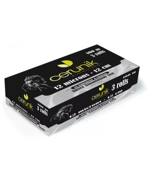 Aluminium lot 3 rouleaux 100M (12cm x 12 Microns)