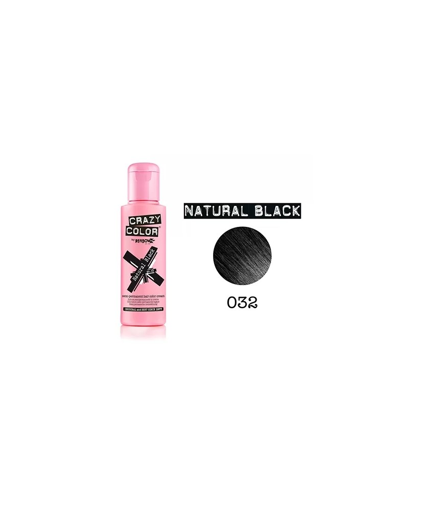 NATURAL BLACK NOIR - COLORATION CRASY COLOR - (100ml)