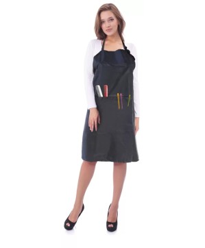 Tablier à Teinture MIKY-3 ECO - Noir avec Large Poche Centrale