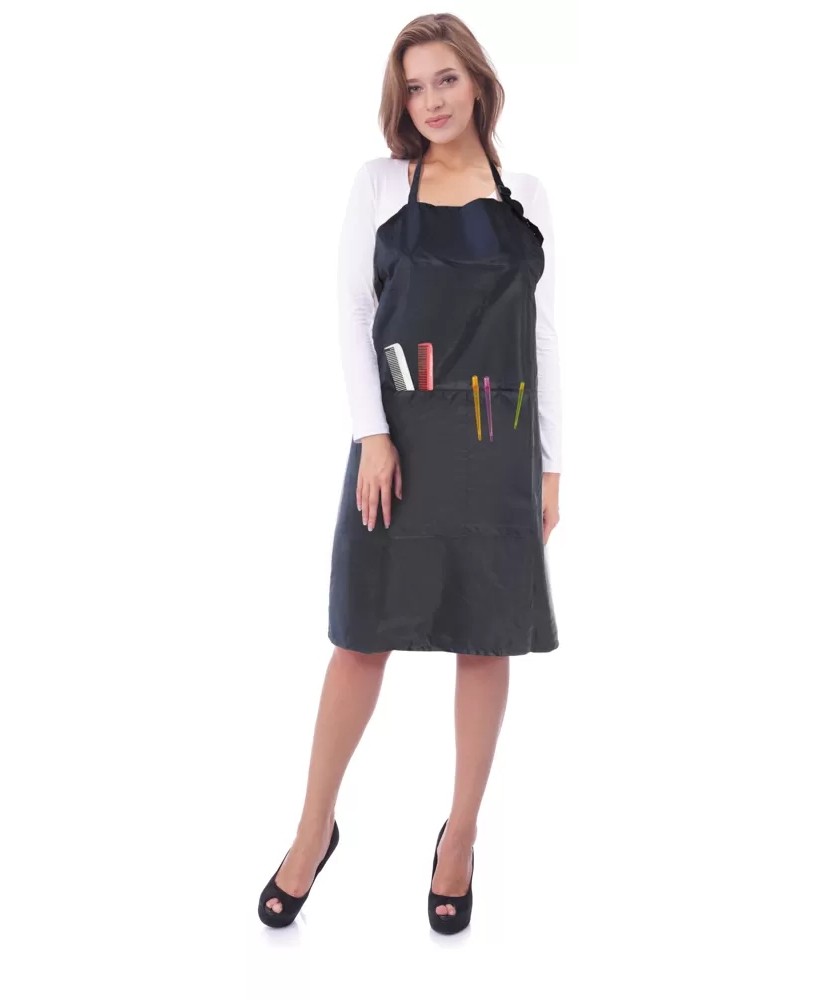 Tablier à Teinture MIKY-3 ECO - Noir avec Large Poche Centrale