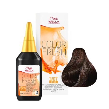 3.07 - CHATAIN FONCÉ NATUREL DORÉ - COLORATION COLOR FRESH - (75ml)