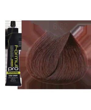 6.52 - BLON FONCÉ MARRON ACAJOU - COLORATION FORMUL PRO - (100ml)