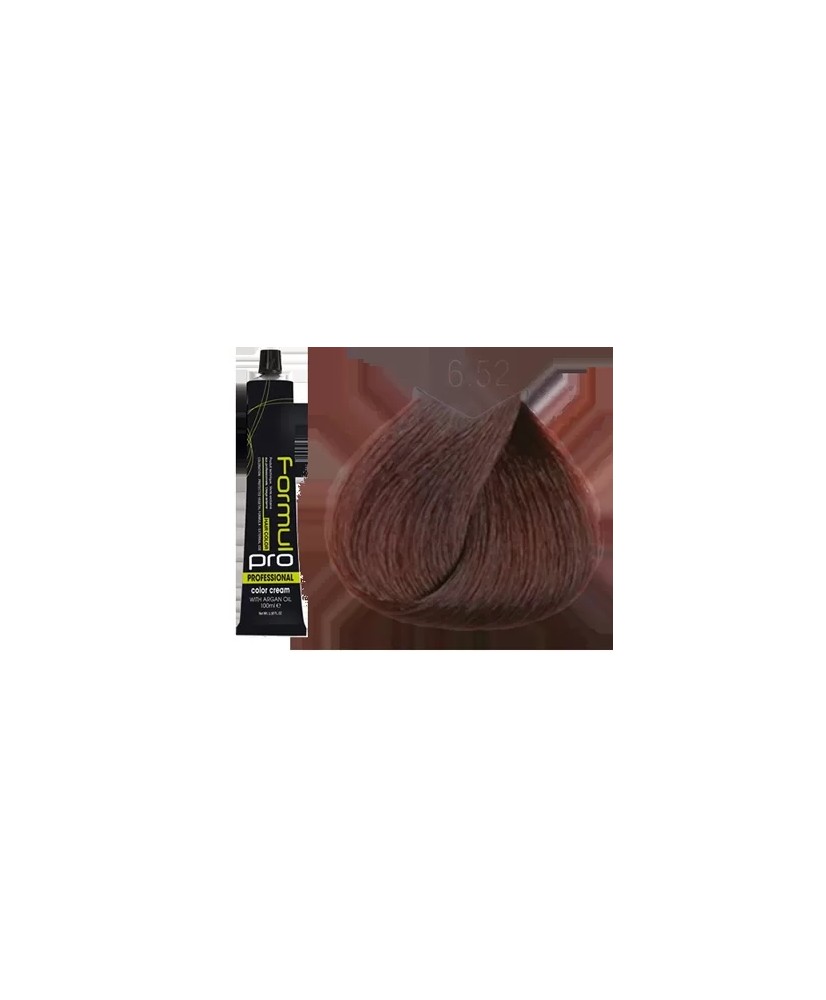 6.52 - BLON FONCÉ MARRON ACAJOU - COLORATION FORMUL PRO - (100ml)