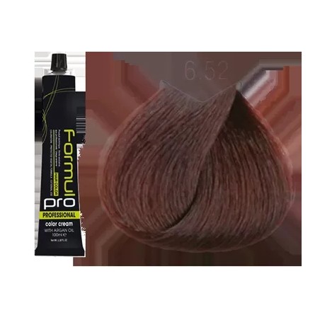 6.52 - BLON FONCÉ MARRON ACAJOU - COLORATION FORMUL PRO - (100ml)