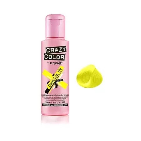 NEON UV JAUNE CAUTION - COLORATION CRASY COLOR - (100ml)