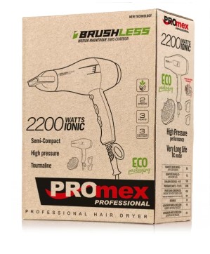 Sechoir Sirius Brushless Ionic noir 2200W - PROMEX