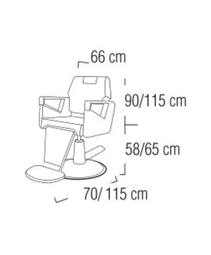Fauteuil Oregon-3-SuperNoir Av-Ap-Tête Repose Pied