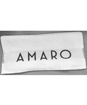 Serviette blanche AMARO coton 30x90cm 300-gr-m2