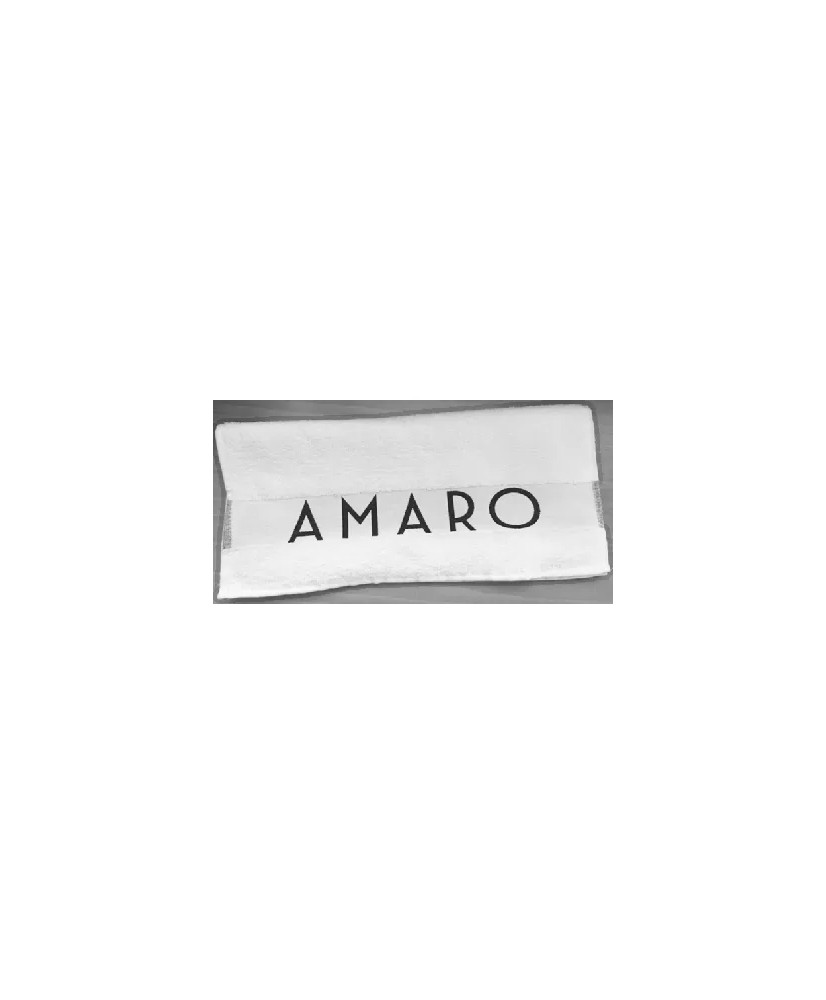 Serviette blanche AMARO coton 30x90cm 300-gr-m2