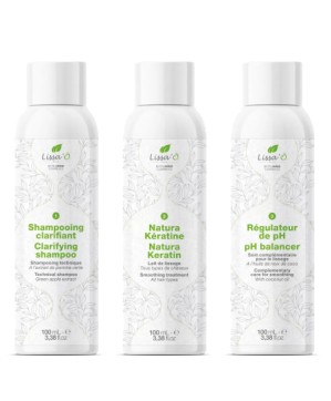 Kit Lissage Natural LISSA'O - Complet avec 3 Flacons de 100 ml