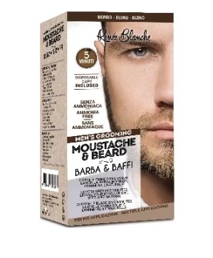 Kit Coloration Barbe et Moustache Blond - Complet avec Accessoires