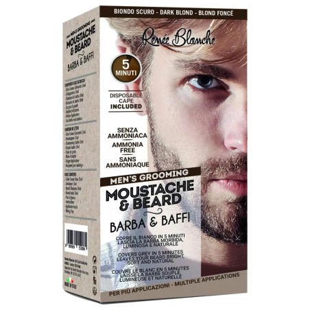 Kit Coloration Barbe et Moustache Blond Foncé - Complet avec Accessoires