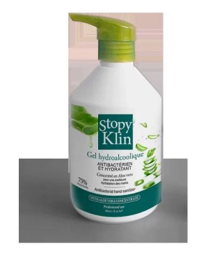 Gel Hydroalcoolique 500 ml avec Pompe - Antibactérien & Hydratant à l'Aloe Vera