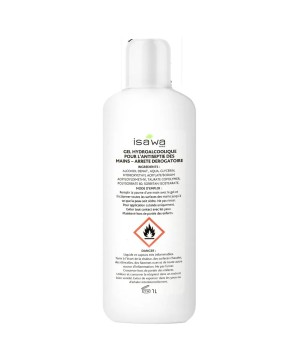 Gel hydroalcoolique - Isawa - 1 Litre TVA-5.5%