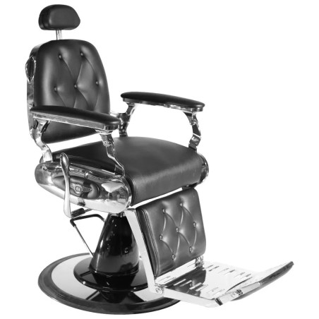 Fauteuil barber TRIUMPH-2 noir chromé