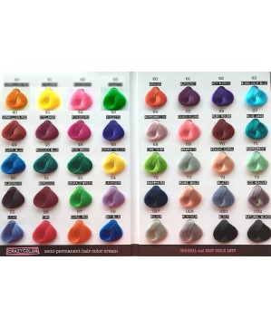 NuancierCrazyColor livret32 23cm avec 40 méchettes