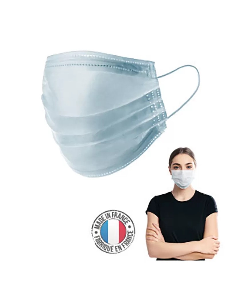 Masque médical bleus boîte de 50pcs