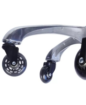 Roulette SUPER-RACING Noire 65mm special tabouret