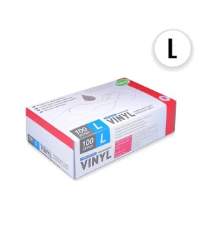 Gants en Vinyle Transparent - Taille Large, Boîte de 100