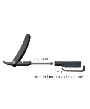 Kit Rasoir CLICK & CLEAN + 80 LAMES - CERUNIK