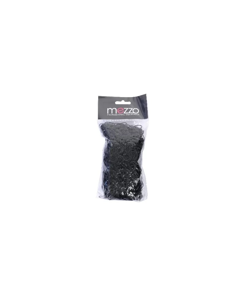 Elastiques Silicone 20 mm noirs (+/- 2000 pièces)