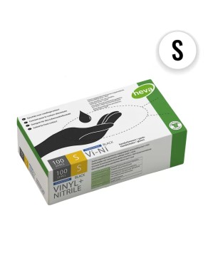 Gants Noirs VINI - Taille Small (95% vinyle 5% nitrile)