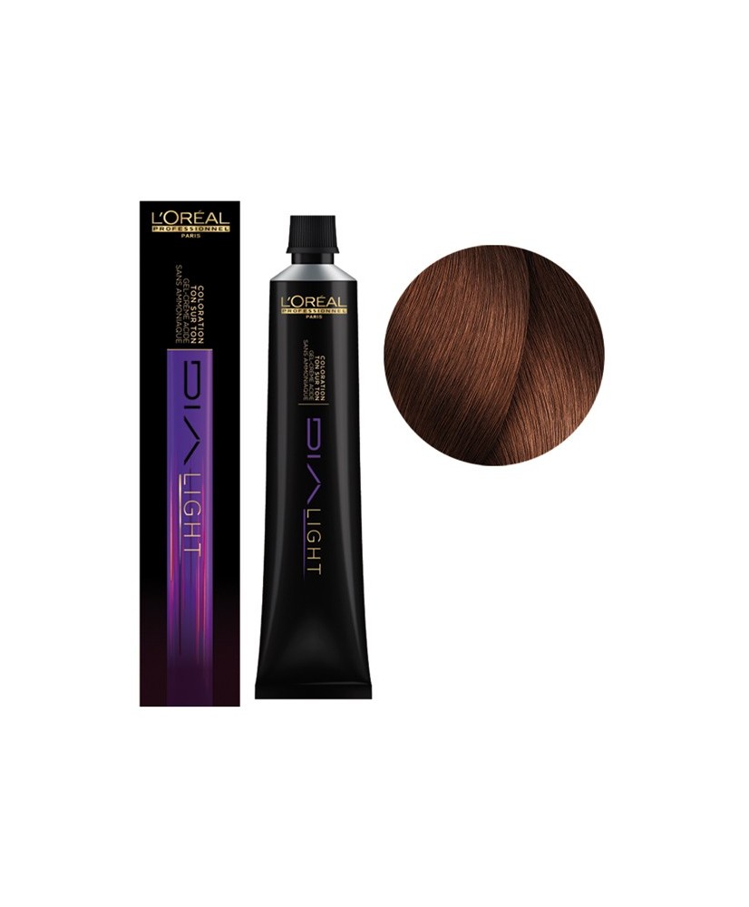 6.35 - BLOND FONCÉ DORÉ ACAJOU - COLORATION DIALIGHT - (50ml)