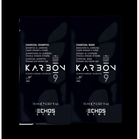 Echantillon Shamp + Masque 15ml charbon KARBON 9-