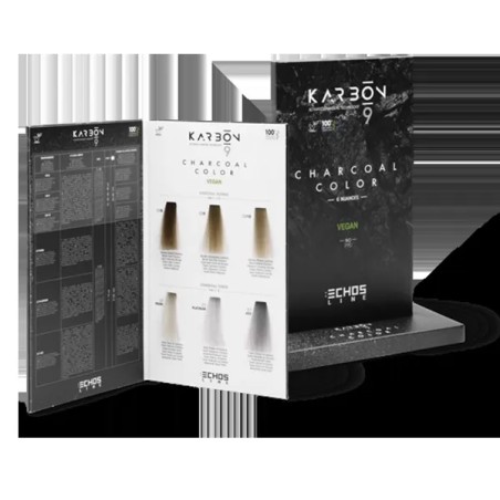 Nuancier 6 mèches gamme Charbon Karbon 9