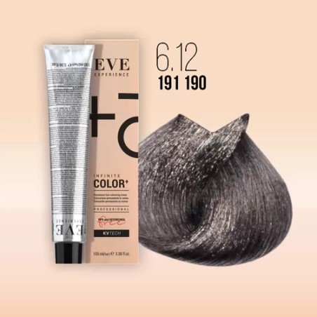 6.12 - BLOND FONCÉ CENDRE IRISE - COLORATION EVE - (100ml)