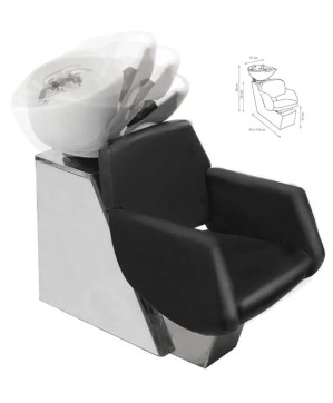 Pouf repose pied VENEZIA  noir