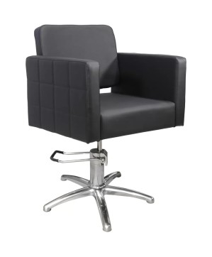 Fauteuil de Coiffure CAPRI - Noir, Pompe Hydraulique