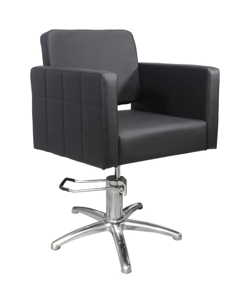 Fauteuil de Coiffure CAPRI - Noir, Pompe Hydraulique