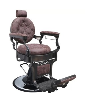 Fauteuil barber 1888 ANTIKA-2 Brun Cadre Cuivré