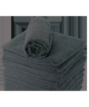 Serviette noire 100% coton  (50x90cm) x6