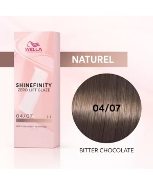 04/07 - BITTER CHOCO - COLORATION SHINEFINITY - (60ml)