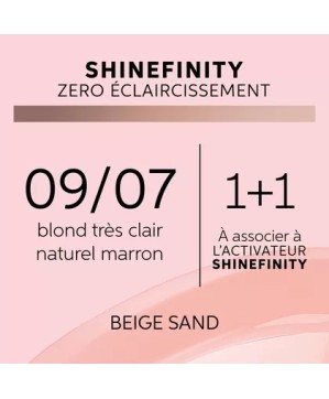 09/07 - BEIGE SAND - COLORATION SHINEFINITY - (60ml)