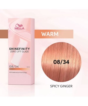 08/34 - SPICY GINGER - COLORATION SHINEFINITY - (60ml)