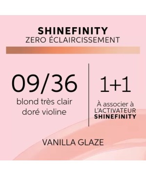 09/36 - VANILLE GLAZE - COLORATION SHINEFINITY - (60ml)