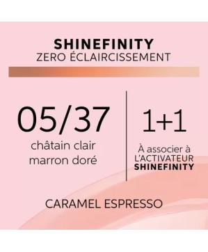 05/37 - CARAMEL EXPRESSO - COLORATION SHINEFINITY - (60ml)