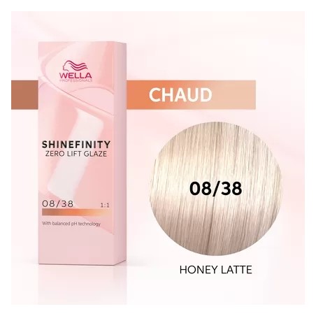 08/38 - HONEY LATTE - COLORATION SHINEFINITY - (60ml)