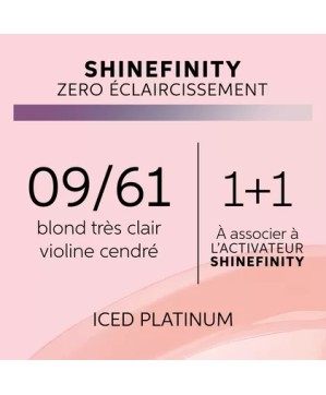 ICED PLATINIUM  - COLORATION SHINEFINITY - (60ml)
