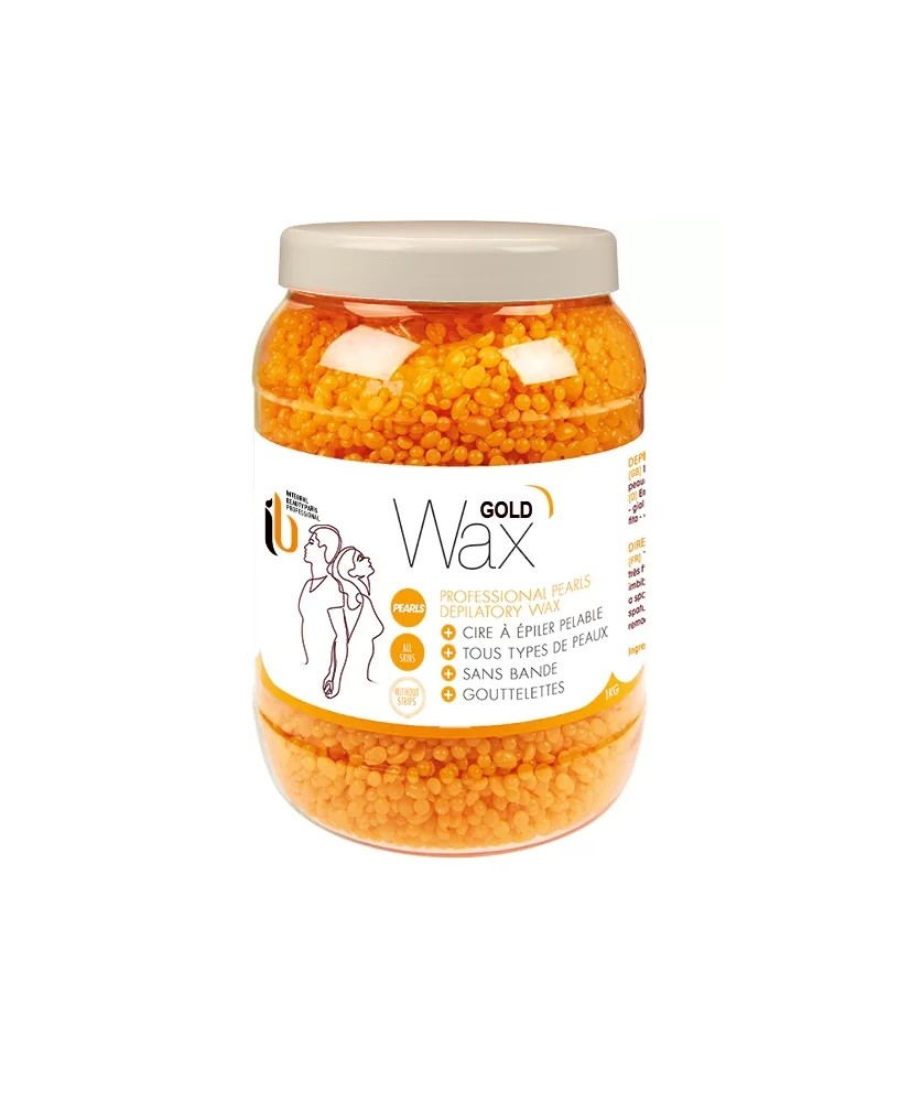 Cire d'Épilation Professionnelle Periwax Peaux Sensibles - Pot de 1 kg Orange