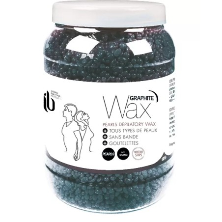 Cire d'Épilation Professionnelle Periwax Peaux Difficiles - Pot de 1 kg Noir
