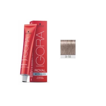 Coloration Igora Metalic 9.18 - Schwarzkopf (60ml)