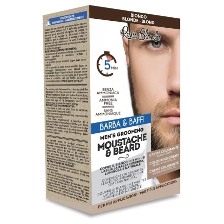 Kit Coloration Barbe et Moustache Blond - Complet avec Accessoires