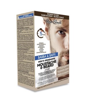 Kit Coloration Barbe et Moustache Blond Foncé - Complet avec Accessoires